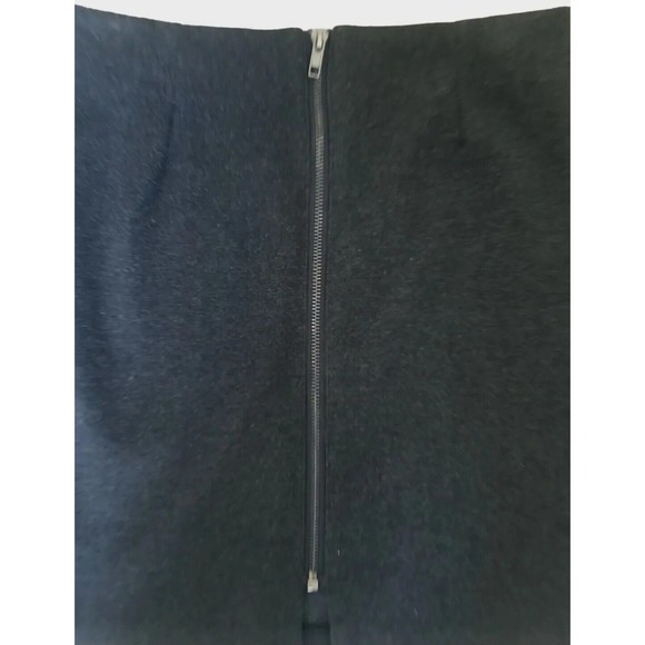 Six Crisp Days Size Medium Gray Wool Blend ZipUp Front Mini Skirt Anthropologie - Picture 5 of 15